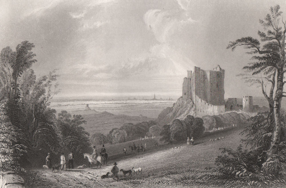 Schloss Lichtenstein, Honau, Baden-Württemberg. Danube Donau. BARTLETT 1840